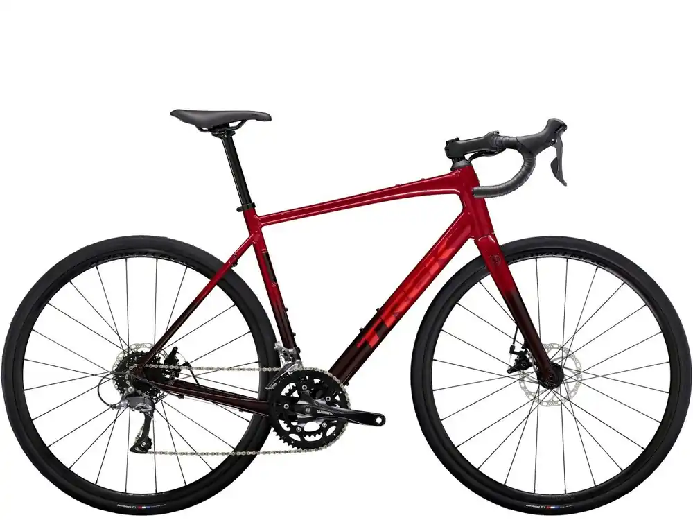 Trek Domane AL 2 Gen 4 CRIMSON TO DARK CARMINE FADE Exclusieve Aanbieding