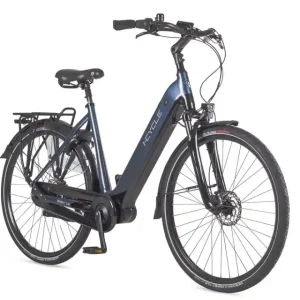 Gecertificeerd Icycle Vibe 1.6 - blauw - elektrische damesfiets 540Wh (tot 120km) 49